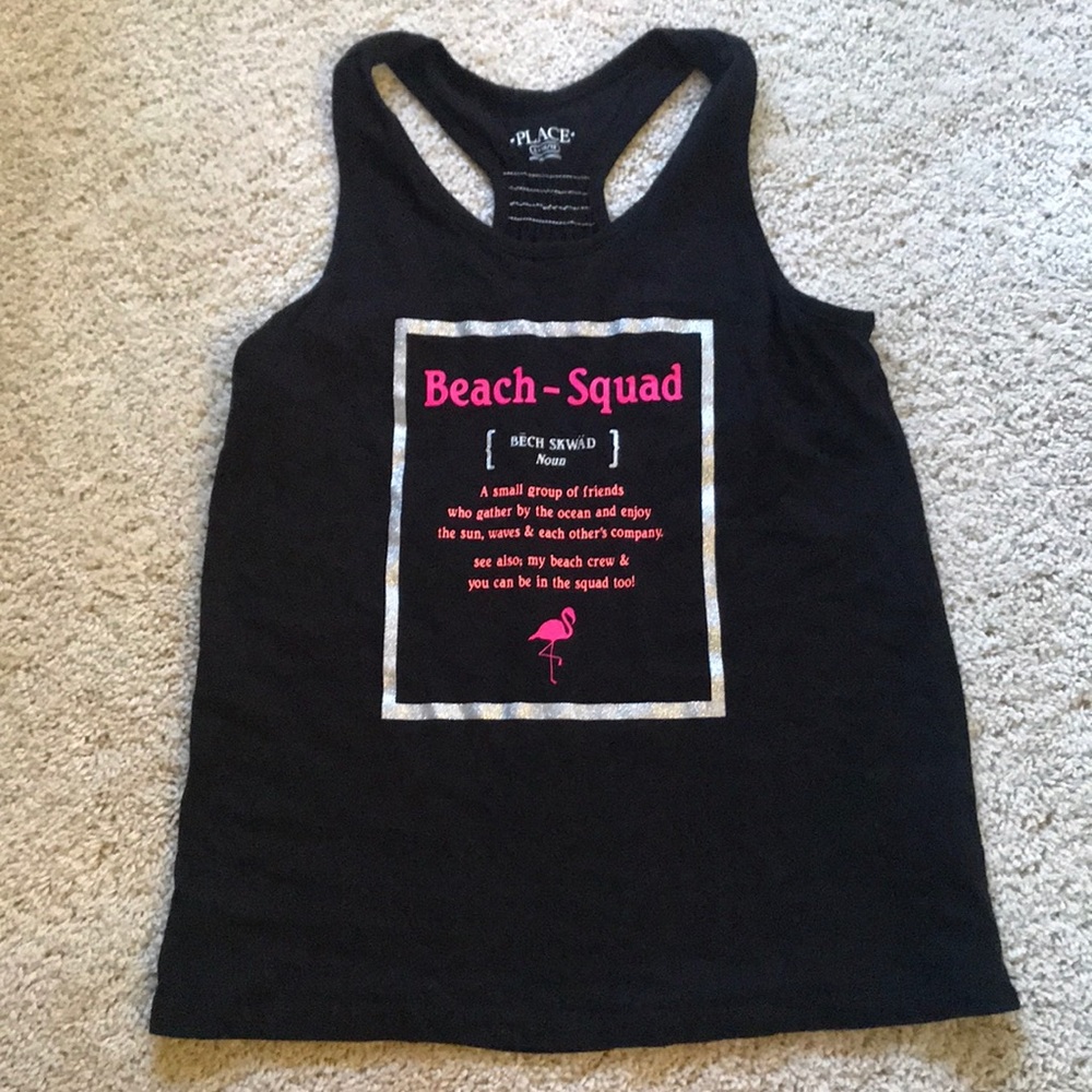 Black tank top